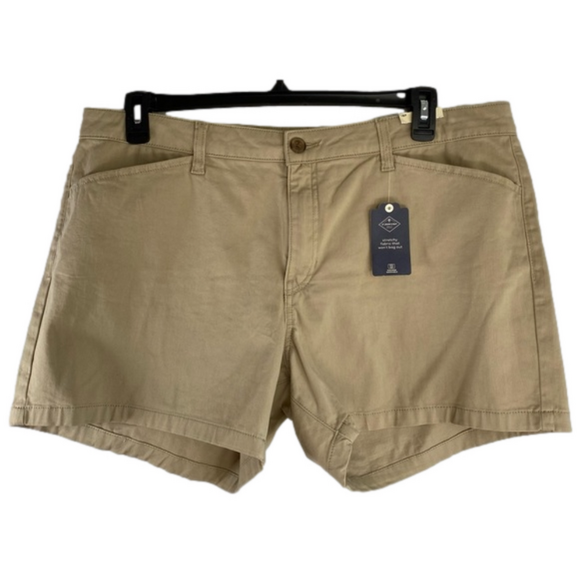 St. John’s Bay Tan Chino Shorts NWT Size 18P SKU0499 - Picture 1 of 9